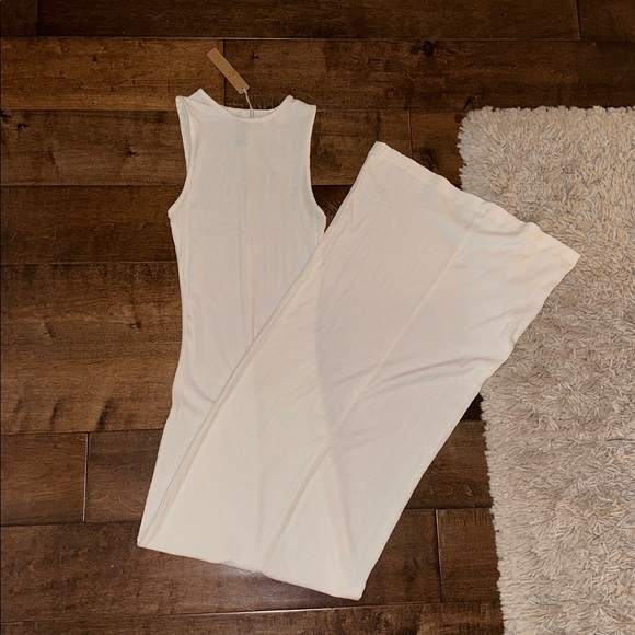 SKIMS SOFT LOUNGE SLEEVELESS LONG SLIP DRESS MARBLE XS - Picture 7 of 8